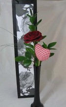 Sensational rose and vase